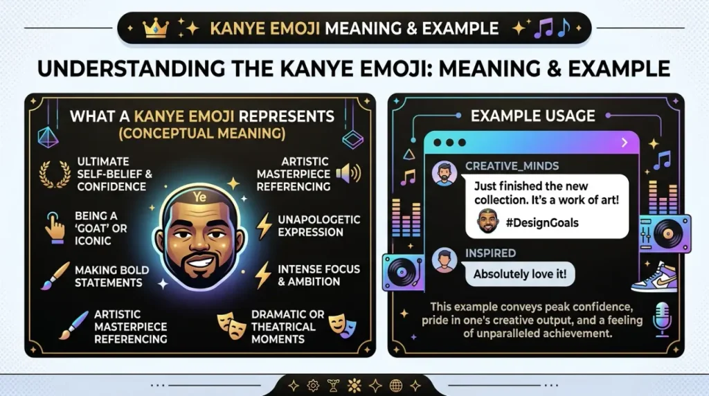 Kanye Emoji Meaning & Example
