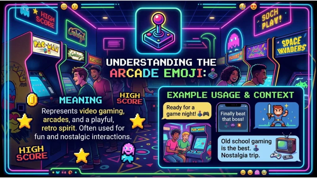 Arcade Emoji Meaning & Example