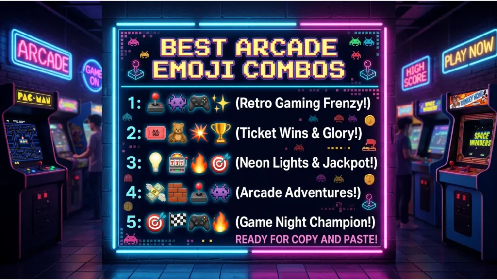 Best arcade emoji combos  copy & paste