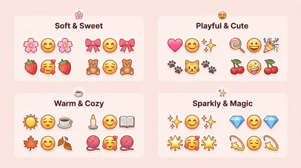 Best blush emoji combos copy & paste