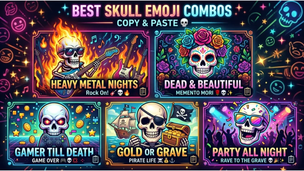 Best Skull Emoji Combos Copy & Paste