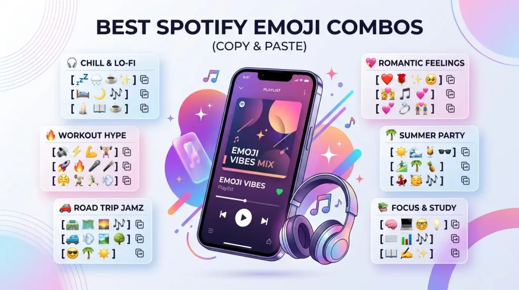 Best Spotify emoji combos copy & paste