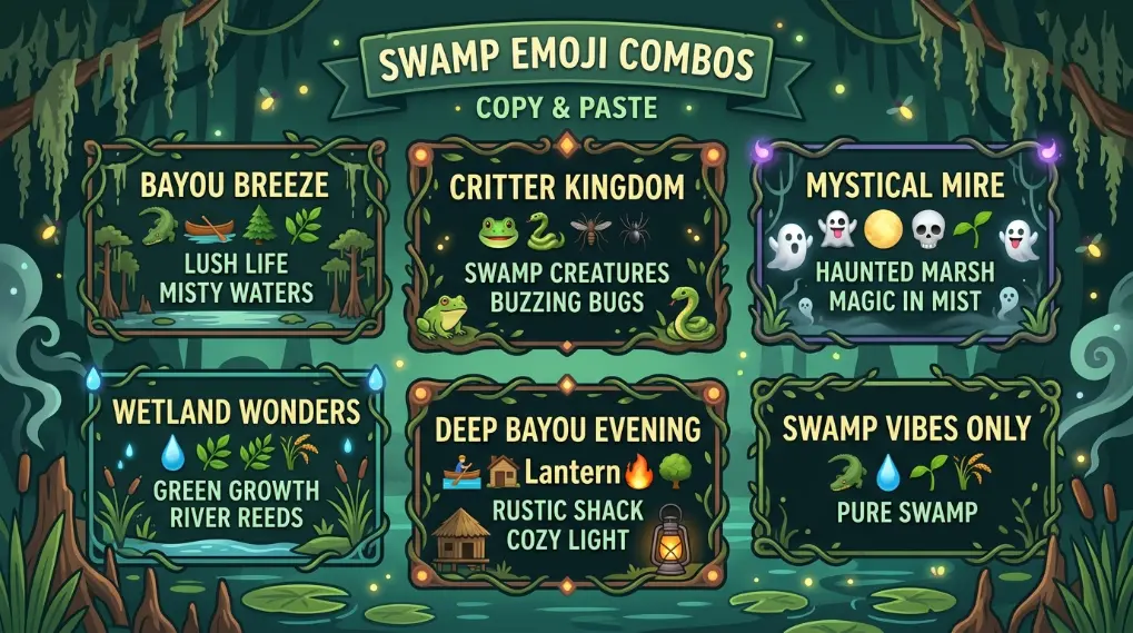 Best swamp emoji combos copy & paste