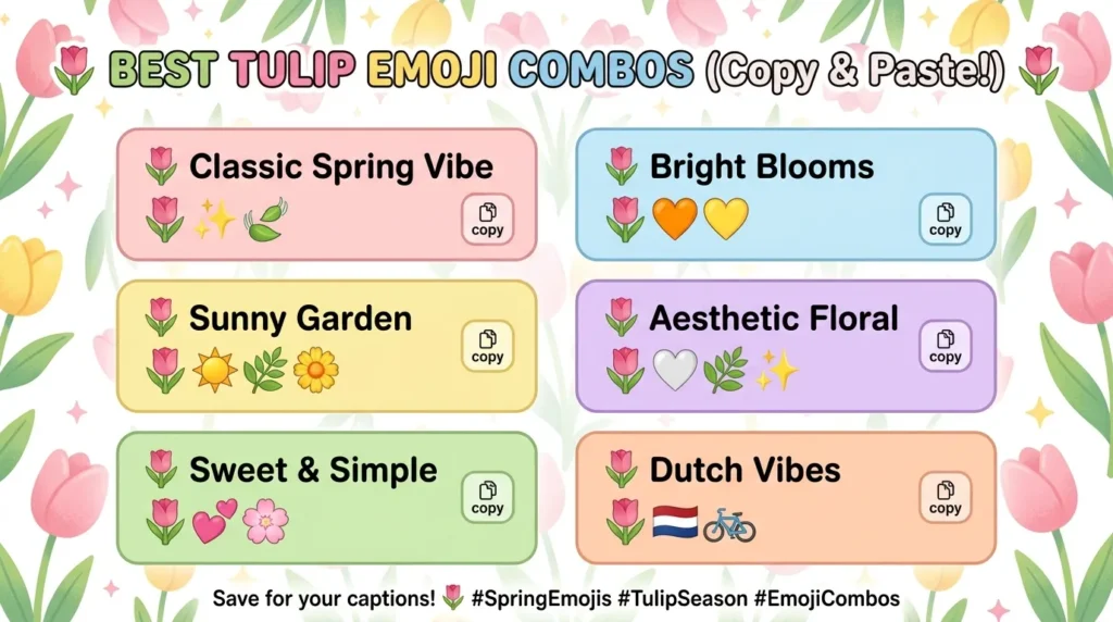 Best tulip Emoji Combos โ copy & paste