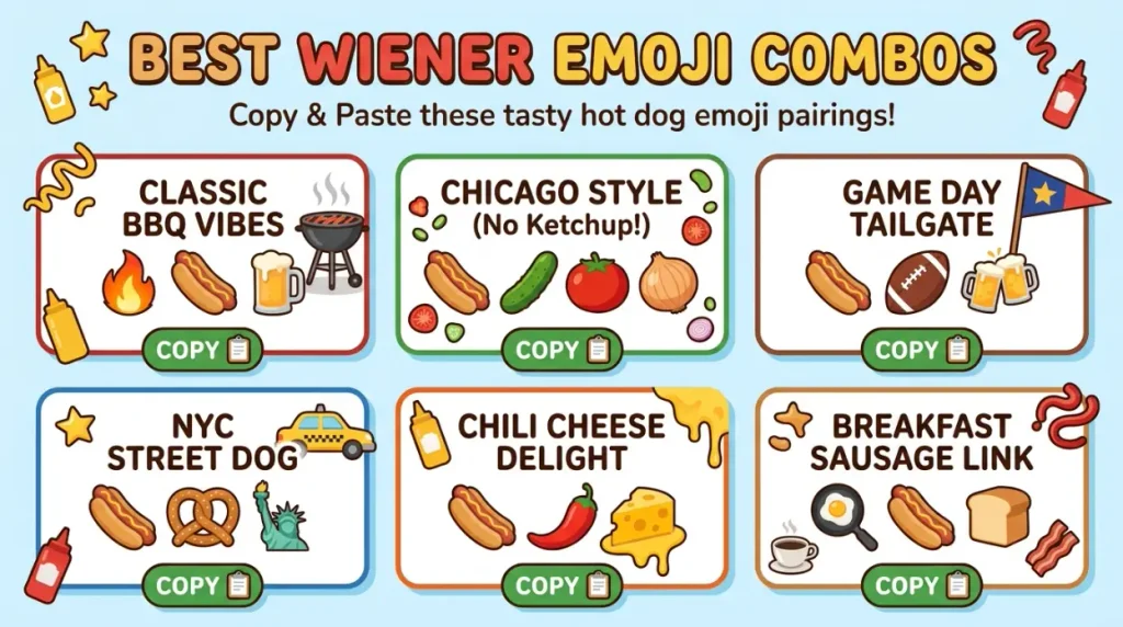 Best wiener emoji combosย copy & paste