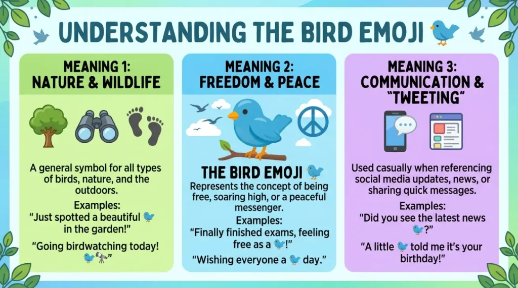 Bird Emoji Meaning Meaning & Example