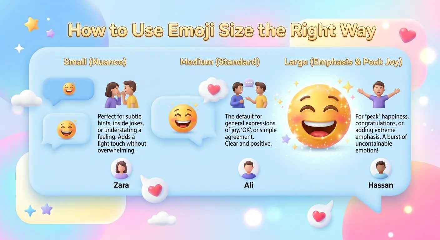 How to use emoji size the right way
