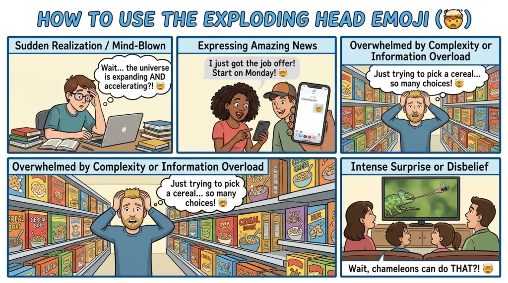 How to use exploding head emoji the right way