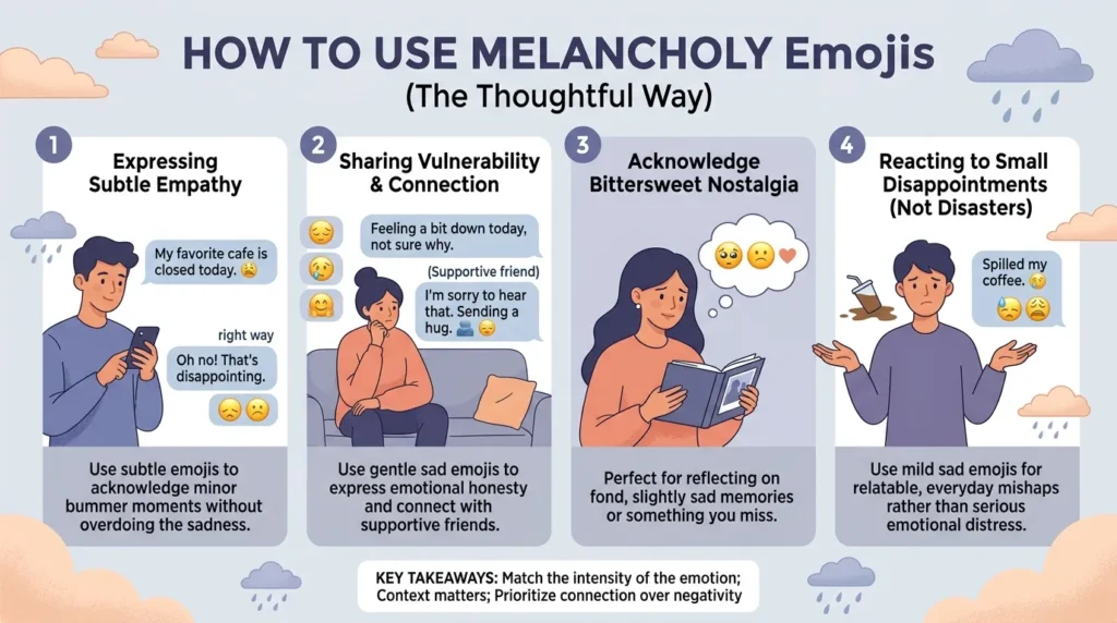 How to use Melancholy Emojis the right way