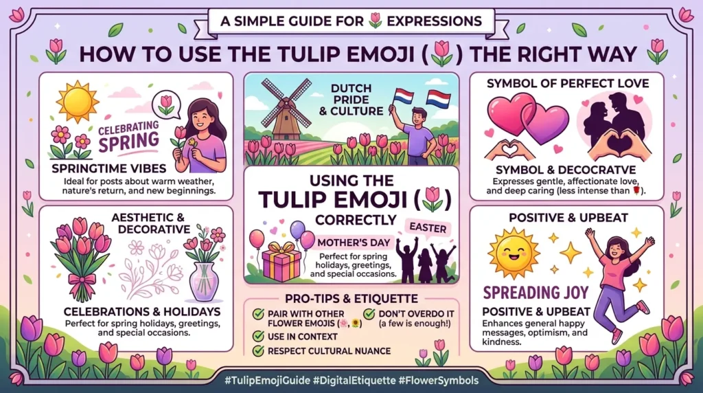 How to use Tulip Emoji the right way