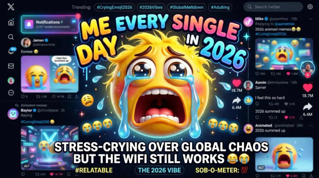 Trending funny crying emoji in 2026