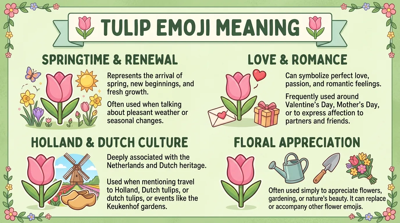 Tulip Emoji Meaning