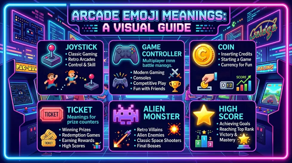 What do arcade emoji mean
