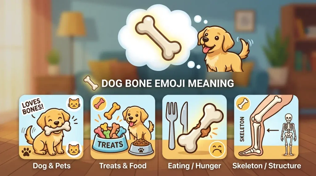 What do Dog Bone Emoji mean