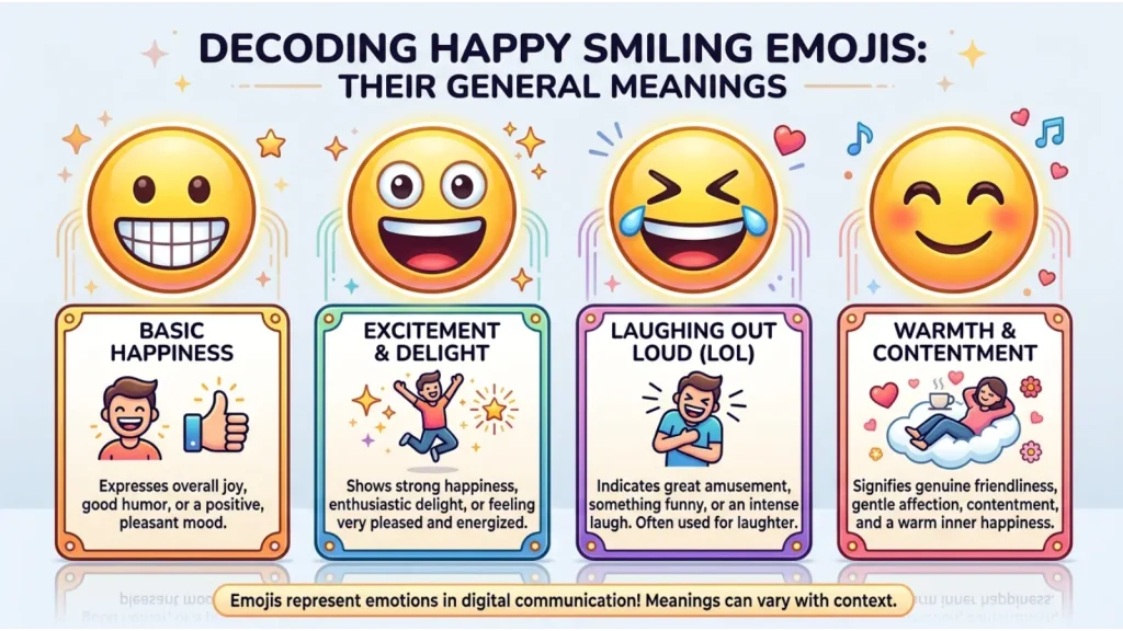 What do Happy Smiling Emoji mean