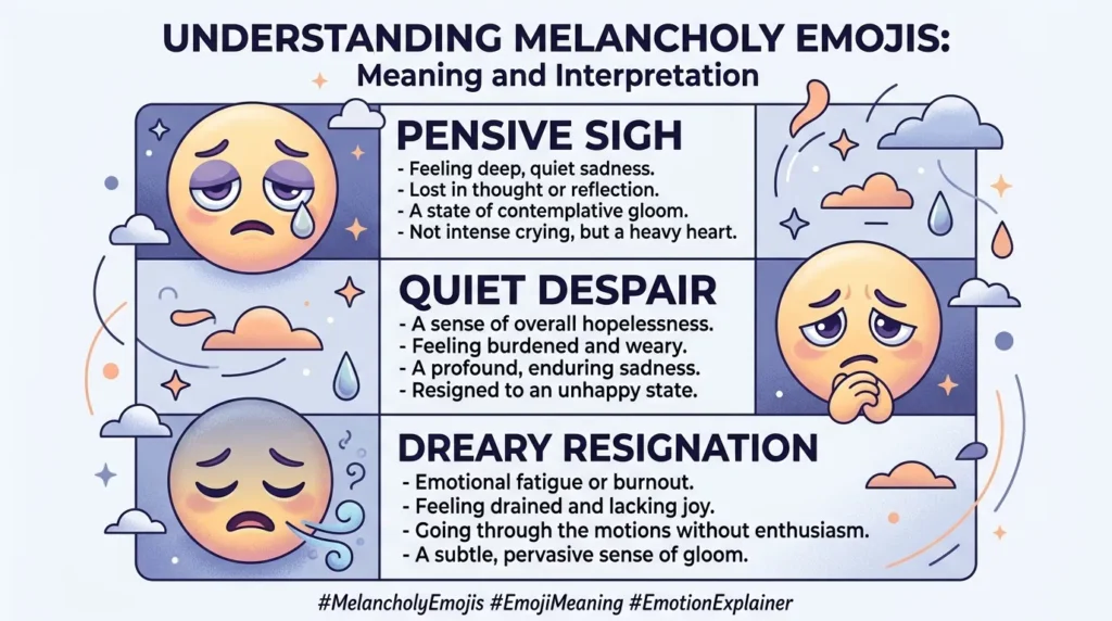 What do Melancholy Emojis Mean?