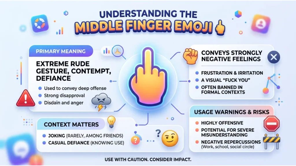 What do Middle Finger Emoji mean