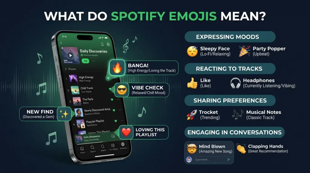 What do Spotify emoji mean?