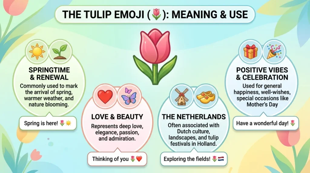 What do Tulip Emojis mean?