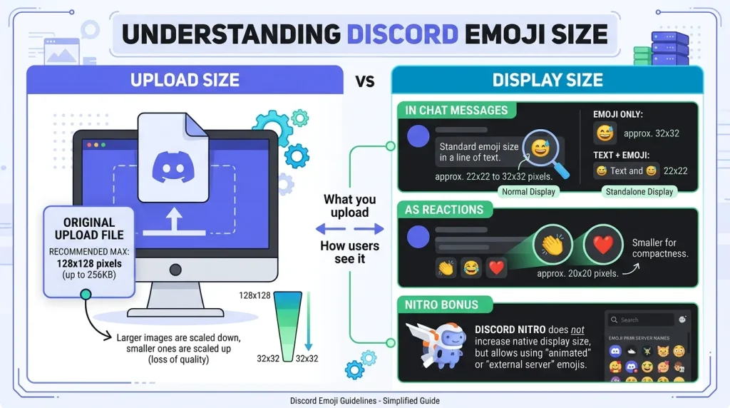 What does Discord emoji size actually mean