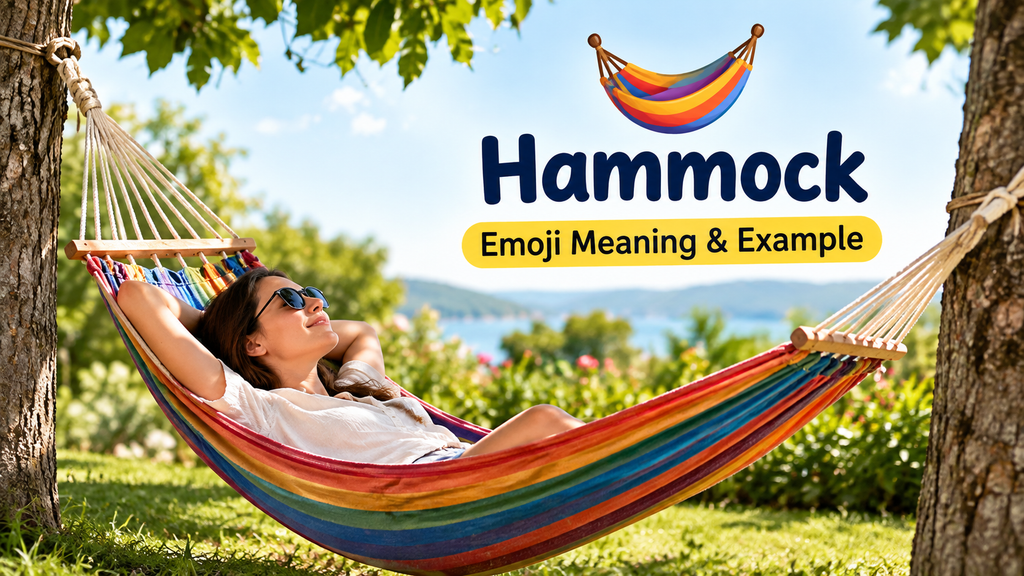 Hammock Emoji Meaning & Example