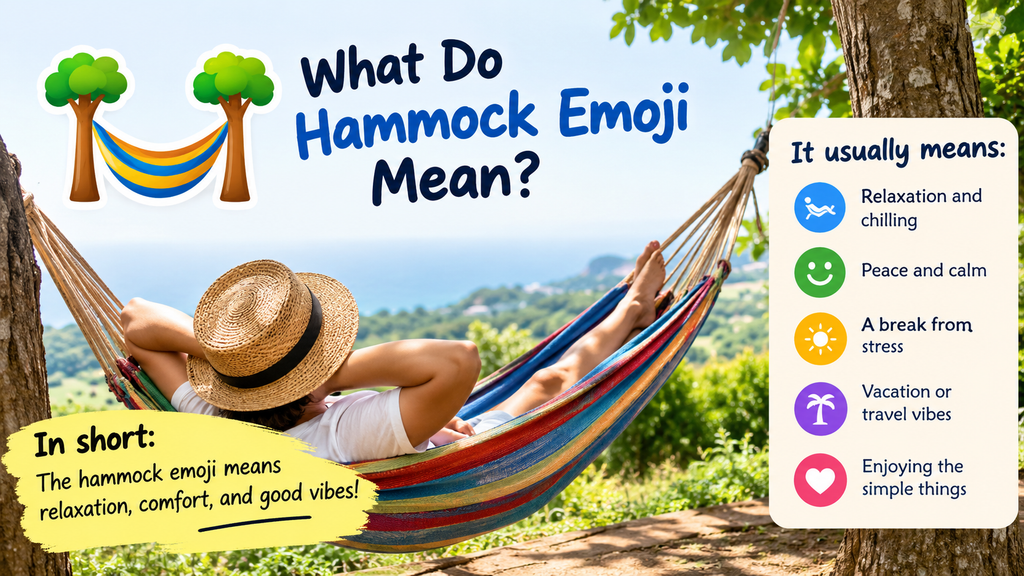 What do hammock emoji mean
