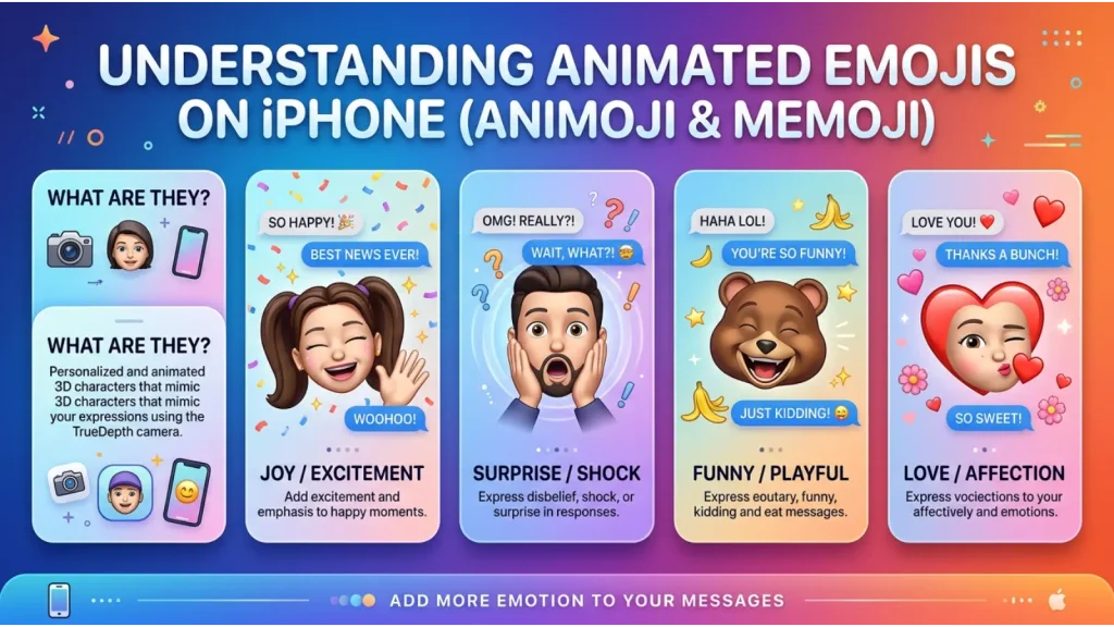 Animated Emoji iPhone Meaning & Example