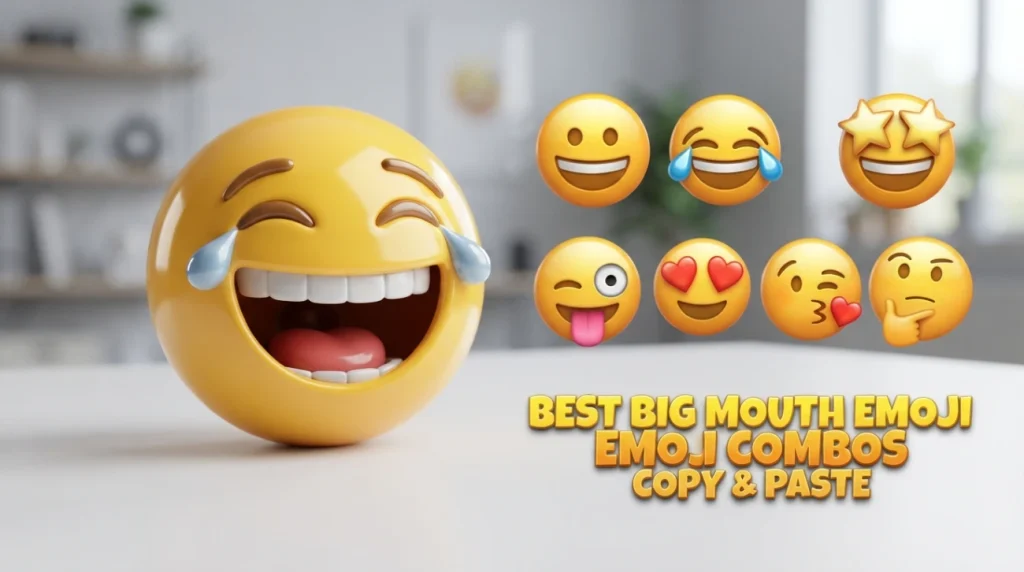 Best Big Mouth Emoji combos  copy & paste