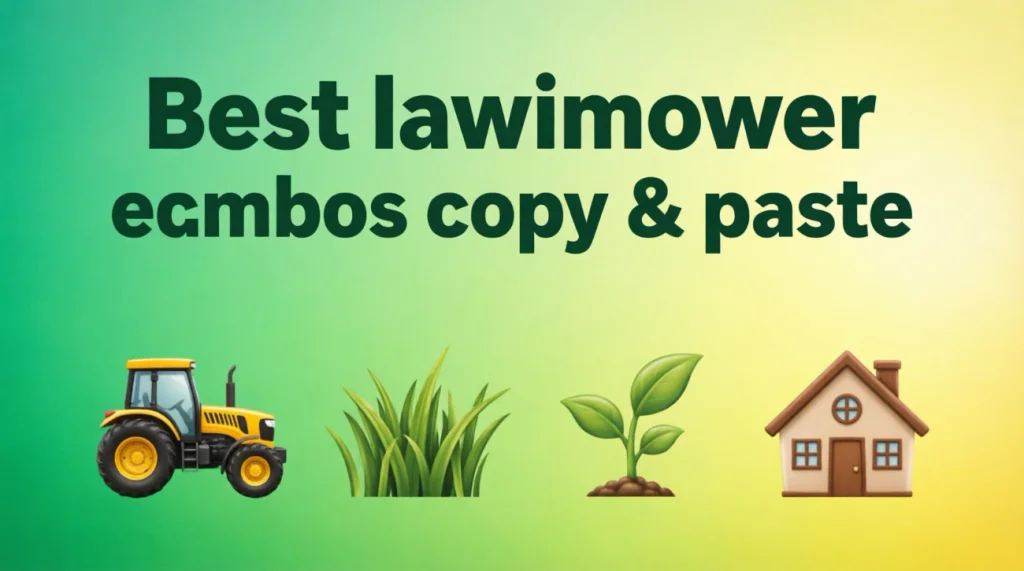 Best lawnmower emoji combos copy & paste