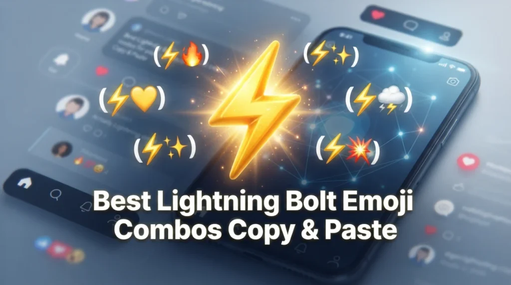 Best lightning bolt emoji combos copy & paste