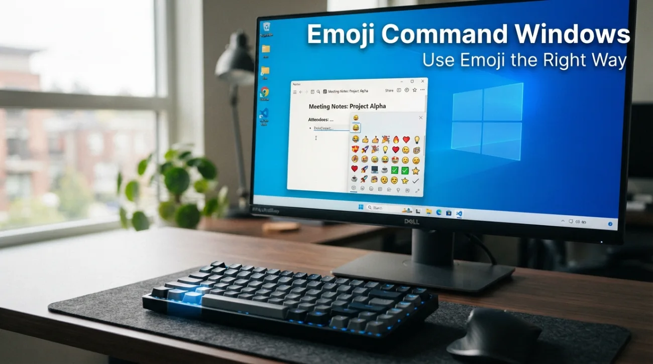 Emoji Command Windows the right way