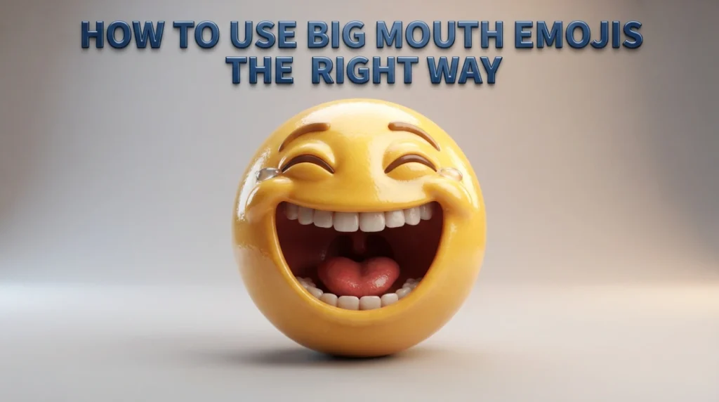 How to use Big Mouth Emojis the right way