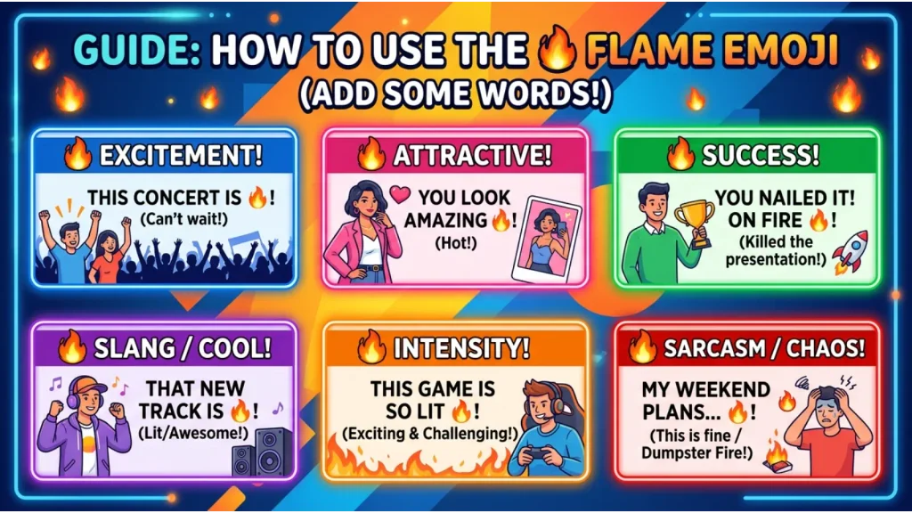 How to use flame emoji the right way