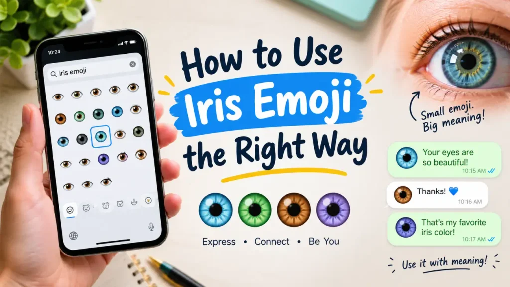 How to use iris emoji the right way