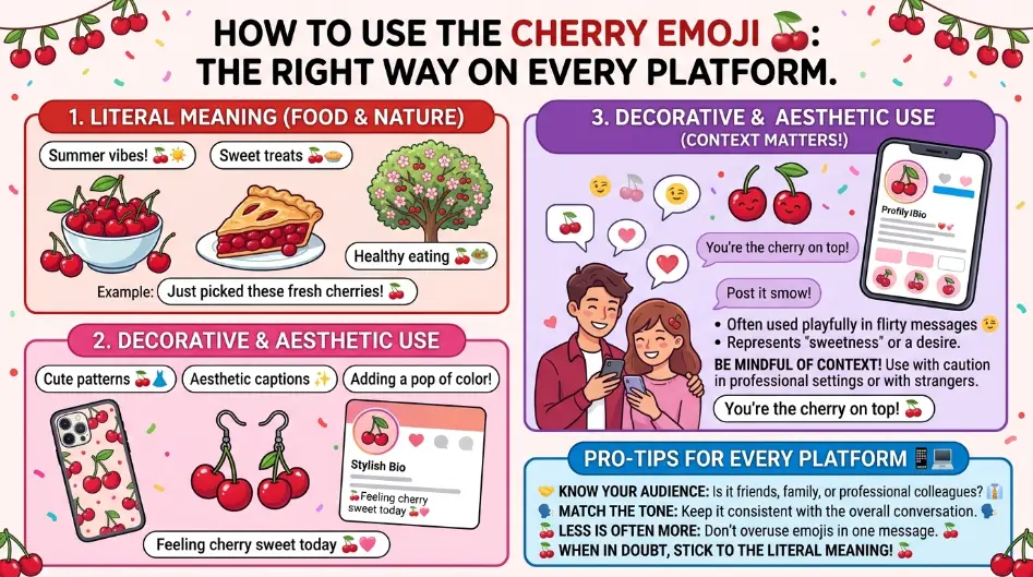 How to use 🍒 the right way on every platform