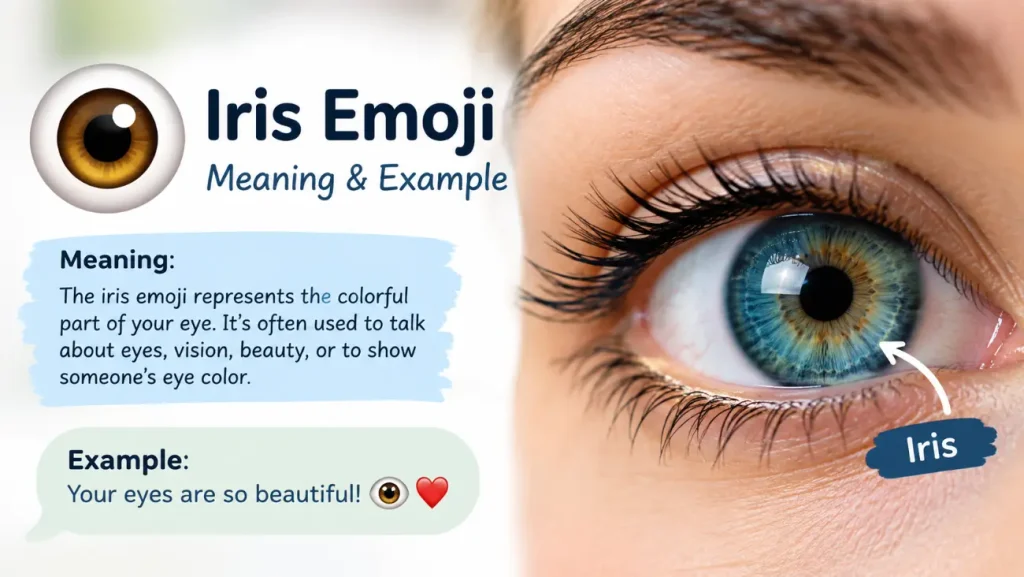 Iris Emoji Meaning & Example
