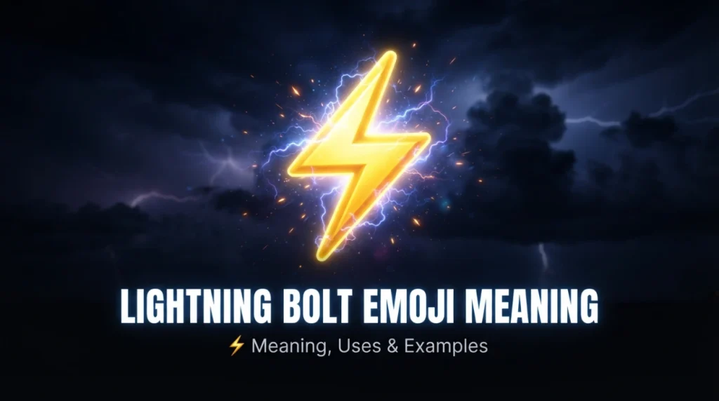 lightning bolt emoji mean