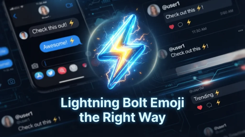 lightning bolt emoji the right way
