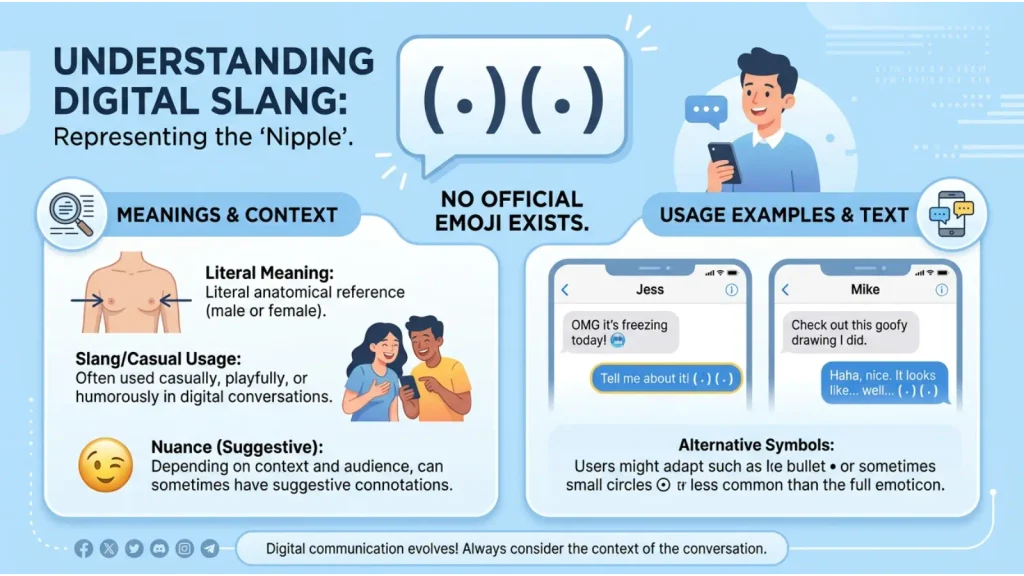 Nipple Emoji Mean Meaning & Example