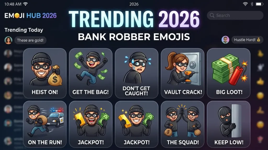 Trending Bank Robber Emojis in 2026