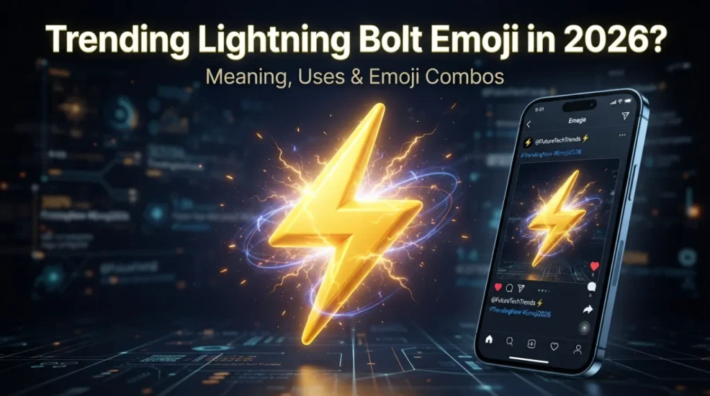 Trending lightning bolt emoji in 2026
