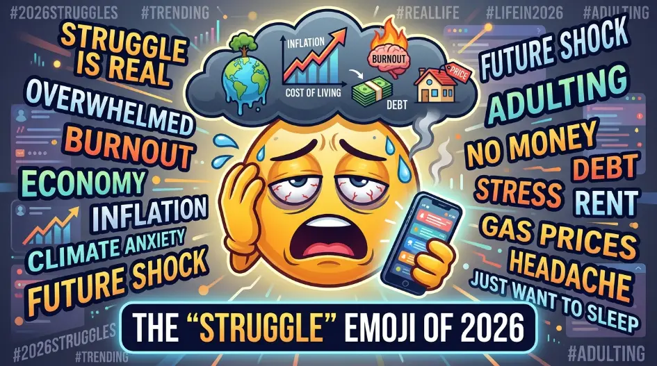Trending struggle emoji in 2026