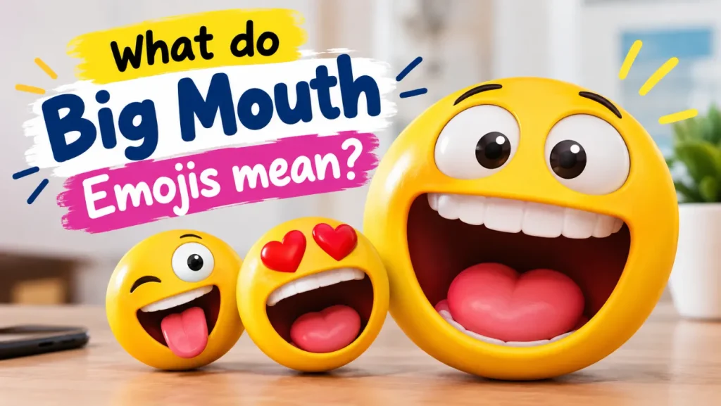 What do Big Mouth Emojis mean