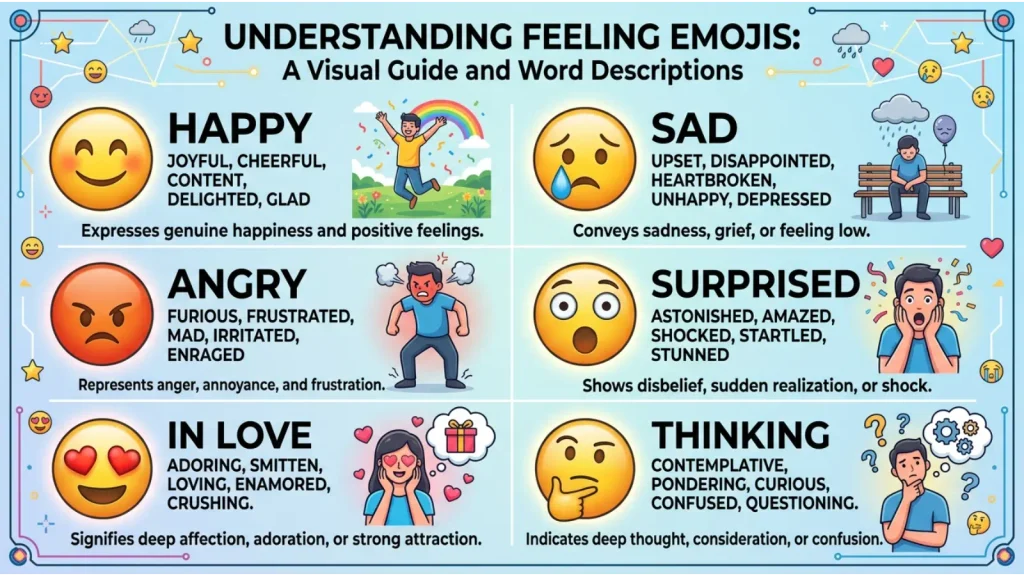 What do feeling emojis mean