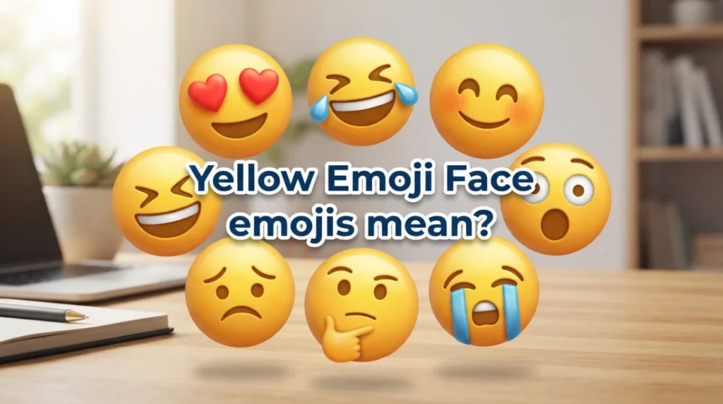 Yellow Emoji Face emojis mean