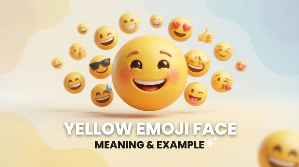 Yellow Emoji Face Meaning & Example
