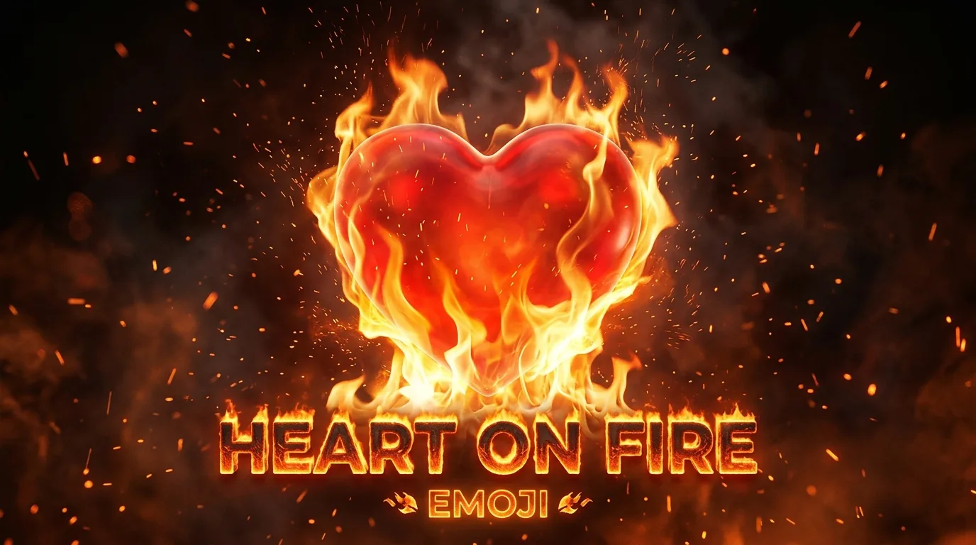 Heart Fire Emoji